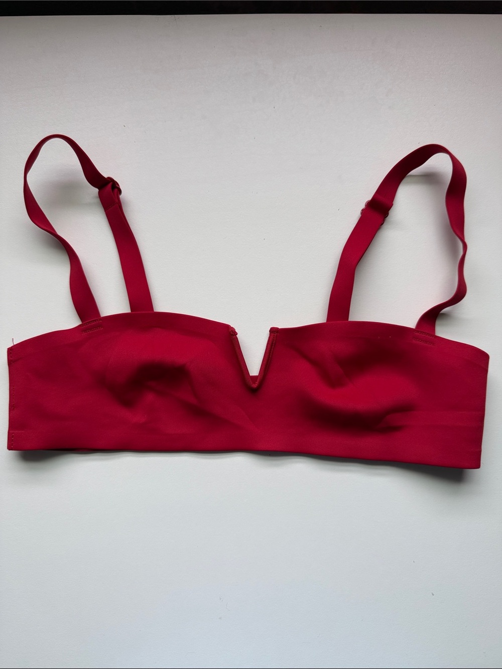 Free People Red V-Plunge Bralette